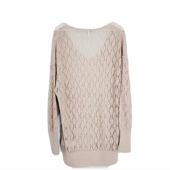 NEW Free People Say Hello Oversizes Sweater in Neutral - Picture 3 of 5